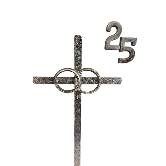 Furtado 25th Happy Silver Anniversary Musical Frame With Cross Giveaways Gray Me - Picture 16 of 16